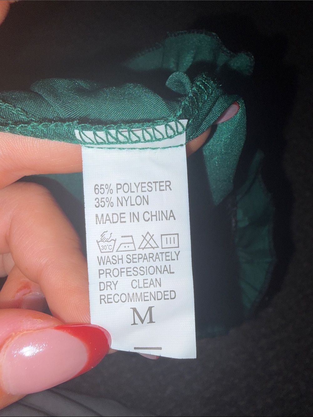 Target Green Satin Sleep Shorts with Black Trim - Picture 3 of 3